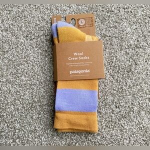 Patagonia Unisex Wool Crew Socks, Size L, Colorblock, Men’s 9-12, NWT